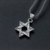 Pendentif argent étoile de david celtique