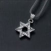 Pendentif argent étoile de david celtique