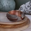 Bague ouverte argent motif maille serpent homme femme