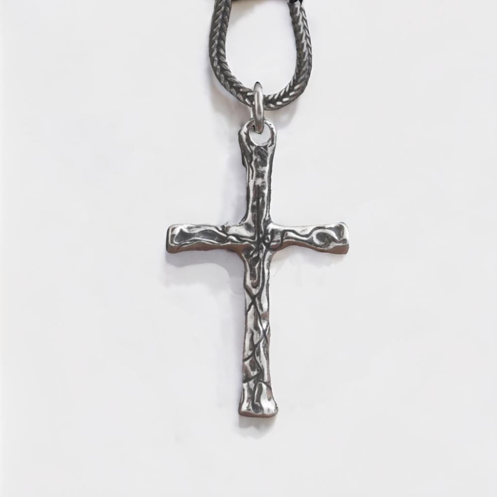 Pendentif magma argent croix
