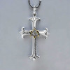 Men's Sterling Silver eye of providence Cross Pendant