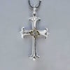 Pendentif homme croix oeil de la providence argent massif