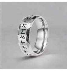 Herenring stalen ring Viking runen