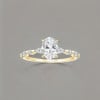 Bague femme argent zirconium ovale 3 couleurs