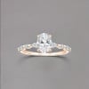 Bague femme argent zirconium ovale 3 couleurs