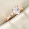 Bague femme argent zirconium ovale 3 couleurs