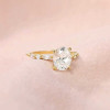 Anello da donna in argento ovale con zirconio 3 colori
