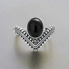 Bague argent celtique onyx noir