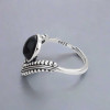 Bague argent celtique onyx noir