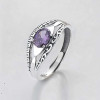 Bague argent ouvert celtique zirconium