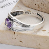 Bague argent ouvert celtique zirconium