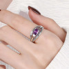 Bague argent ouvert celtique zirconium