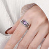 Bague argent ouvert celtique zirconium