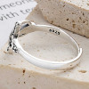 Anello croce infinito aperto in argento