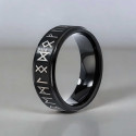 Herenring wolfraam ring aanpasbare viking runen