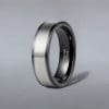 Men's ring black tungsten ring customizable brush line