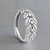 Bague argent ouvert celtique épi de blé