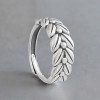 Bague argent ouvert celtique épi de blé