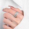 Bague argent ouvert celtique épi de blé
