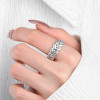 Bague argent ouvert celtique épi de blé