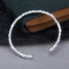 Bracelet magma argent massif jonc ouvert
