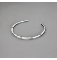 Bracciale rigido aperto Bali in argento massiccio