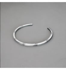 Bracelet Bali argent massif jonc ouvert