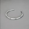 Bracelet Bali argent massif jonc ouvert