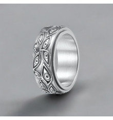 Anillo de hombre anillo antiestrés ojo giratorio de Dios
