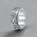 Bague homme anneau anti-stress tournant œil de Dieu