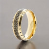 Bague acier personnalisable runes viking celtique