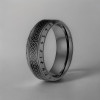 Bague acier personnalisable runes viking celtique