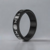 Bague personnalisee homme anti stress tournant acier runes viking