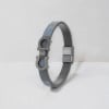 Bracelet cuir manille marin acier