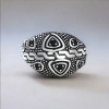 Chevalière argent ouverte grecque