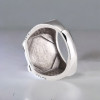 Bague argent ouverte chevalière octogonal