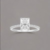 Bague argent zircon carré 3 couleurs