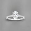 Bague femme argent zircon ovale