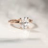 Bague femme argent zircon ovale