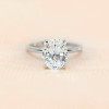Bague femme argent zircon ovale