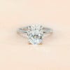 Bague femme argent zircon ovale