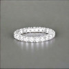 Bague anneau argent ligne zircons