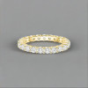 Bague anneau argent ligne zircons
