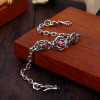 Bracelet argent rose chaine marine