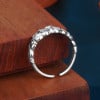 Bague argent ouvert fleur de lys