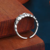 Bague argent ouvert fleur de lys