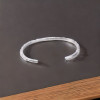 Bracelet argent massif jonc celtique