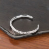 Bracciale rigido celtico in argento massiccio
