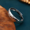 Bague argent ouverte ajustable martele