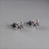 Boucles d'oreilles argent clous hibou